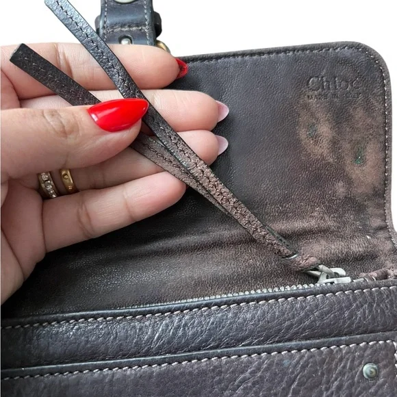 Chloe Rivet Wallet - Black Leather - Picture 8 of 9